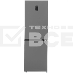 Холодильник Candy CFN6185SDC серебристый двухкамерный 191/91л морозилка снизу, No Frost, фото2