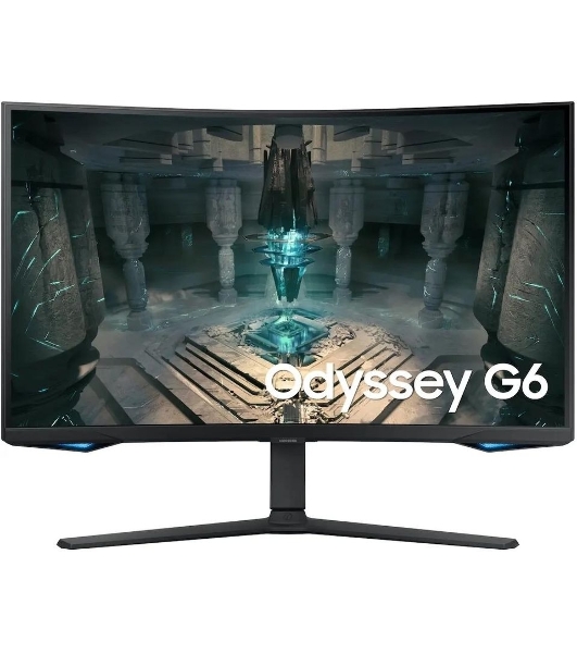 Монитор Samsung 31.5' Odyssey G6 S32BG650EUXEN черный VA LED 16:9 HDMI полуматовая HAS Piv 2500:1 350cd 178гр/178гр 2560x1440 240Hz DP 2K USB 7.4кг