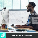 Клавиатура Logitech MX Keys Mini (920-010501) беспроводная, USB, Bluetooth/Радиоканал, темно-серый/черный, фото9