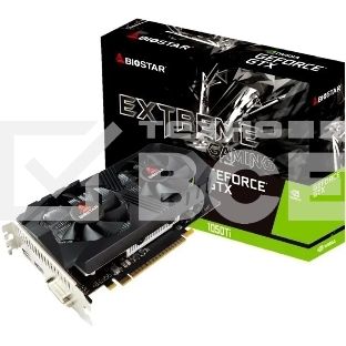Видеокарта Biostar PCI-E GTX1050Ti-4GB NVIDIA GeForce GTX 1050TI 4Gb 128bit GDDR5 1291/7008 DVIx1 HDMIx1 DPx1 HDCP Ret