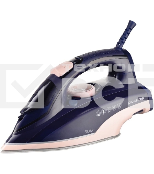 Утюг Polaris PIR 3074 SG AA 3m Синий/розовый 3000 Вт