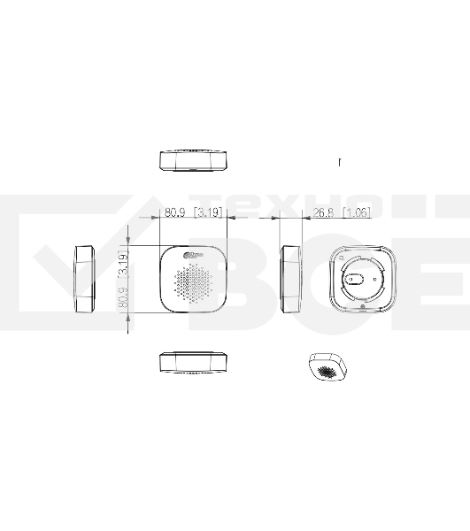 Извещатель пожарный Dahua DHI-ARA12-W2(868)