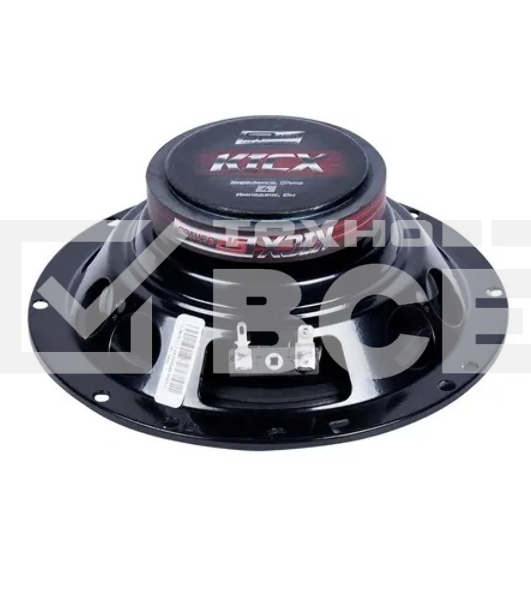 Колонки автомобильные Kicx SP 165, 130Вт, 90дБ, 4Ом, 16.5см, (6 1/2дюйм) (ком.:2кол.)