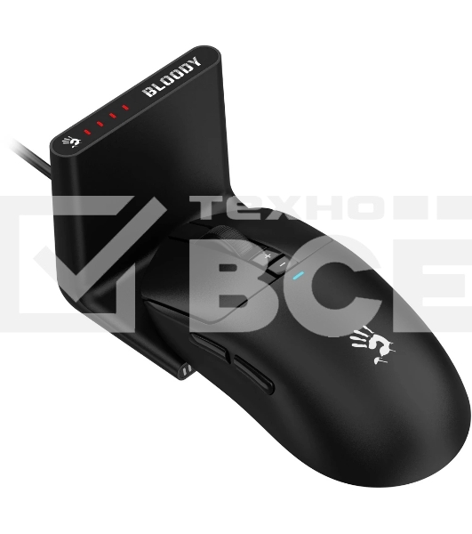 Мышь беспроводная/проводная A4Tech Bloody R72 Ultra Duo черный, 20000 dpi, радиоканал, USB, кнопки - 7