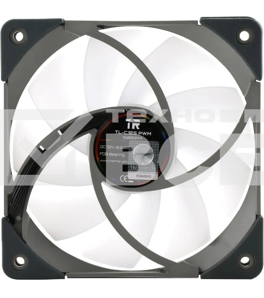 Вентилятор для корпуса Thermalright TL-C12S черный, 120 мм, 1500 об/мин, 25.6 дБ, 4 pin