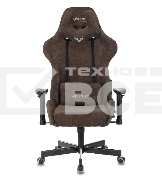 Кресло игровое Бюрократ VIKING KNIGHT LT10 FABRIC коричневый крестовина металл/пластик