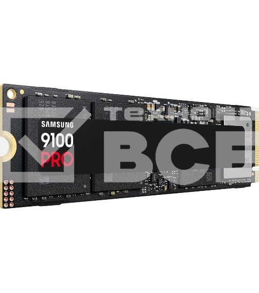 Твердотельный диск 2TB Samsung 9100 PRO, M.2, PCI-E 5.0 x4, TLC 3D NAND [R/W - 14800/13400 MB/s]