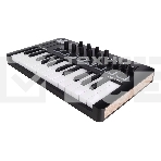 Клавиатура MIDI [231502] Arturia [MiniLAB 3 Black Edition] 25 клавиш, 8 энкодеров, 8 RGB пэдов, 8 фейдеров, дисплей, сенсорные регуляторы Pitch/Modulation, MIDI-выход, 1/4