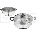 Кастрюля Promo, объем 2,9 л, из нержавеющей стали с крышкой из жаропрочного стекла 104615, фото6