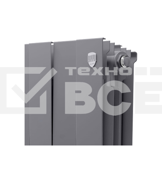 Радиатор биметаллический Royal Thermo PianoForte 500 Серебристый VR80 - 8 секц.
