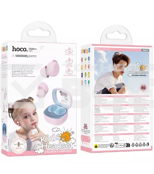 Беспроводные наушники HOCO (6942007645966) EW111 Friendly, Pink