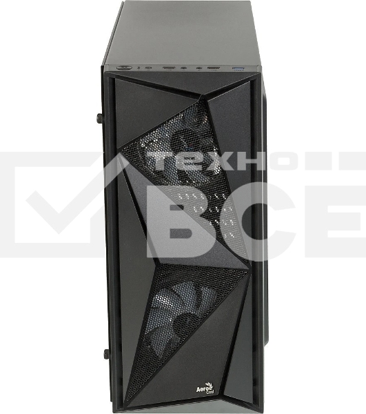 Компьютерный корпус Aerocool/Formula Glider Cosmo V1 без БП, ATX, боковое окно (закаленное стекло), черный