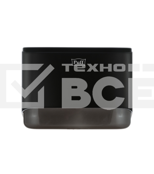 Диспенсер бумажных полотенец Puff-5140Bl черный, с замком, ABS-пластик