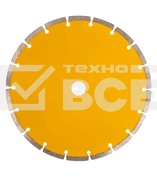 Диск алмазный отрезной Denzel ф230 х 22,2 мм, сегментный, сухое резание