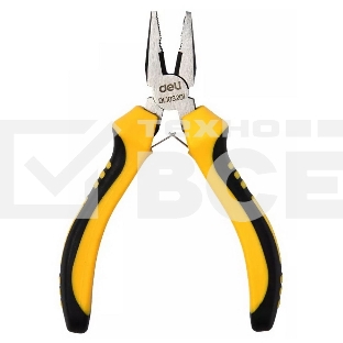 Мини-плоскогубцы Deli DL103201 115мм, двухкомпонентная рукоять