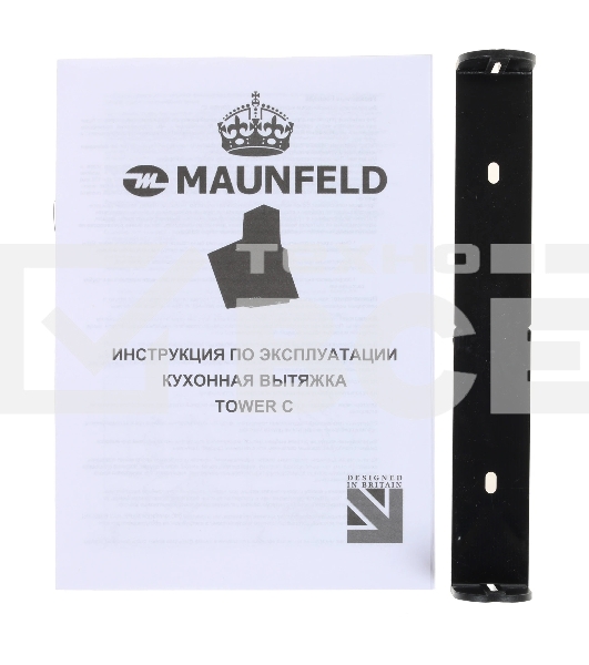 Вытяжка наклонная Maunfeld Tower C 60 черный, 60 см, 650 куб. м/ч, 51 дБ