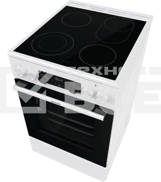 Плита электрическая Gorenje GECS5C70WA белый, конфорок 4 электрических, духовка 70 л, 50 см x 85 см x 59.4 см