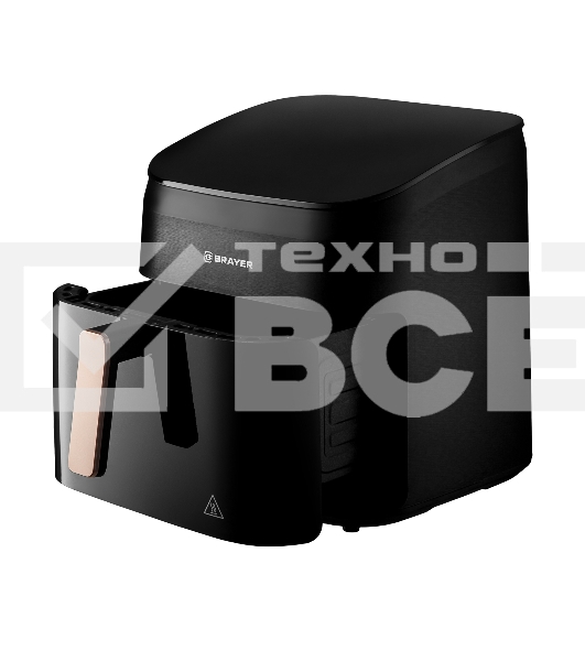 Аэрогриль Brayer BR2057 черный, 2200 Вт, 8.5 л, сенсор, 10 программ