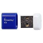 Флешка USB Smartbuy Lara Blue (SB8GBLara-B), 8Gb, USB 2.0, R/W 15/5, белый/синий, фото3