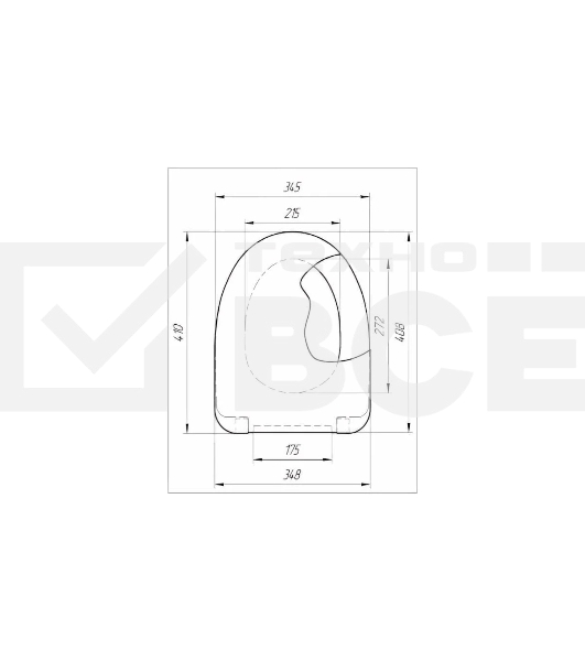 Сиденье для унитаза Самара с креплением Микролифт