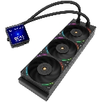 Система жидкостного охлаждения Thermalright Hyper Vision 360 ARGB Soc-AM5/AM4/1151/1200/2066/2011/1700 черный 4-pin 29.6dB Al LCD Ret (H-VISION-360-BL-ARGB), фото4