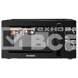 Микроволновая печь Hyundai HYM-M2008 черный, 20 л, 700 Вт, переключатели - поворотный механизм