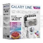 Миксер электрический Galaxy Line GL 2228, серебристый с черным, ручной, 700 Вт, 5 скоростей + режим “ТУРБО”, фото2