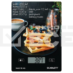 Весы кухонные Scarlett SC-KS57P75 (Вафли)