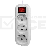 Удлинитель с заземлением Defender L330 16 А,1.5 м, заземление, выключатель, фото5