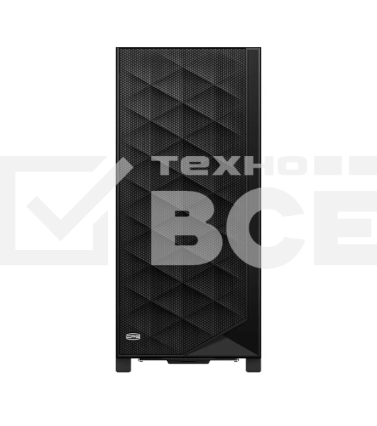 Корпус без блока питания PCCooler C3D510 BK, Mesh Mid Tower, черный, TG, 0.7 SPCC, no fans E-ATX, ATX, mATX, mITX 170/390/205mm 2x2.5