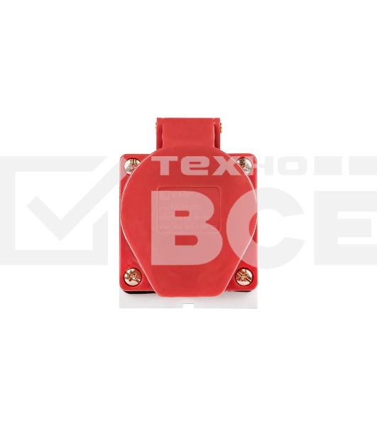 Розетка стационарная наружная EKF ps-114-16-380 16А 380В 3P+РЕ IP44 (114)