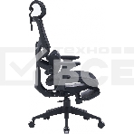 Кресло компьютерное Cactus CS-CHR-MC01-BK черный, сетка, эко.кожа, с подголов. крестов. пластик, фото10