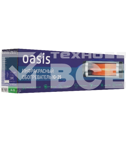 Обогреватель инфракрасный Oasis IG-25 (P)
