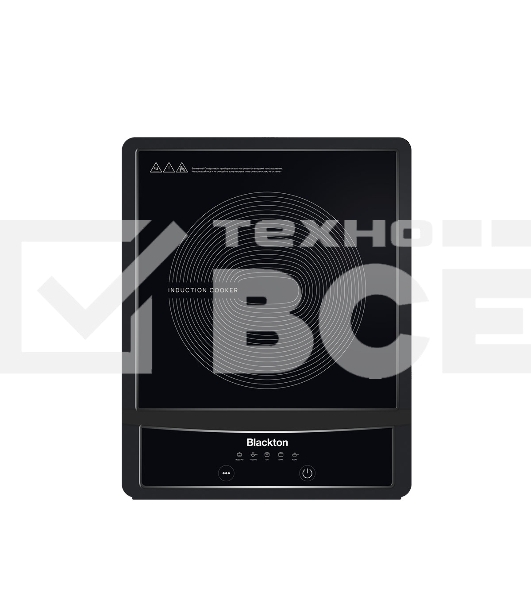 Плита настольная электрическая Blackton Bt IC132C Black, индукционная, мощность: 2000 Вт, тип управления: электронное, количество автоматических программ: 5, размер варочной поверхности: 190 мм, материал корпуса: пластик, керамика, автоотключение при снят