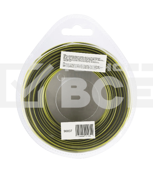 Леска для триммера Denzel двухкомпонентная квадратная, 2,0 мм х 15 м, блистер SkyCutter