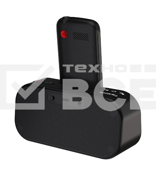 Телефон Maxvi RT-04 black + док-станция