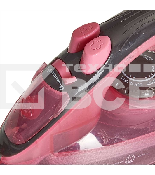 Утюг ВАСИЛИСА ВА-2001 розовый с корич., 2200 Вт