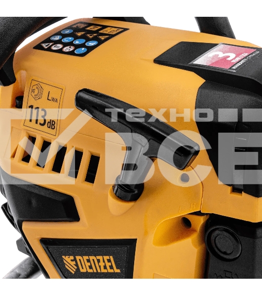 Пила цепная бензиновая Denzel DS-4516, шина 40 см, 45 см 3, 2,5 л.с., шаг 0,325, паз 1,5 мм, 64 зв