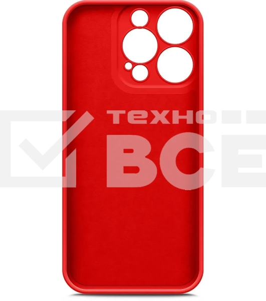 Чехол (клип-кейс) BoraSCO для Apple iPhone 14 Pro Microfiber Case красный (70808)