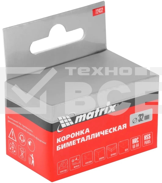 Коронка Matrix BIMETAL, 32 мм