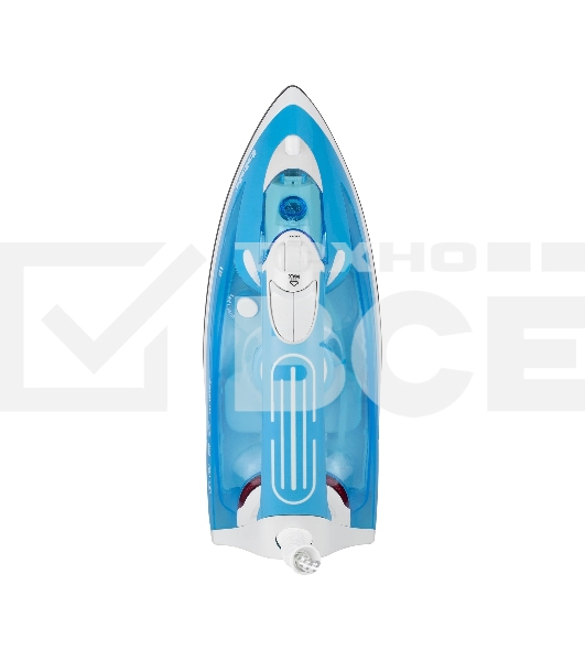 Утюг BBK ISE-2400 бирюзовый/белый, 2400 Вт, 35 г/мин, 140 г/мин, 280 мл