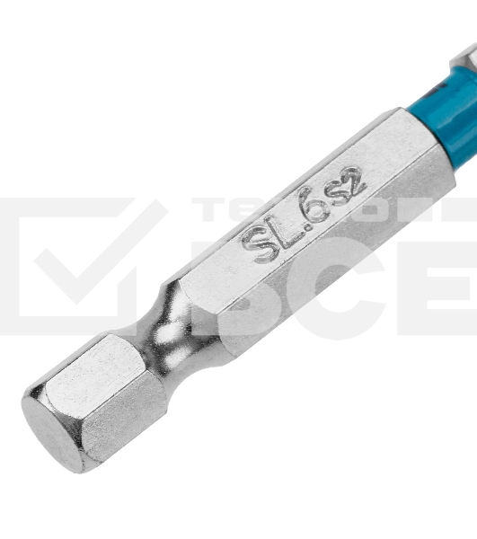 Бита Gross 113026 SL6,0х50 мм, сталь S2, шестигр., 10 шт.