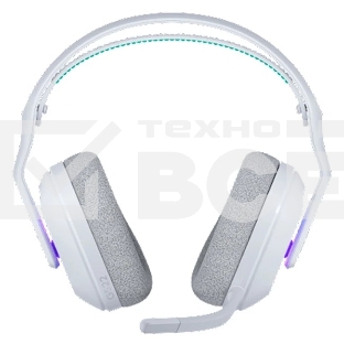 Гарнитура Logitech G522 Lightspeed белый, беспроводная + проводная, Bluetooth 5.3/USB, радиус 30 м, подсветка, съёмный микрофон