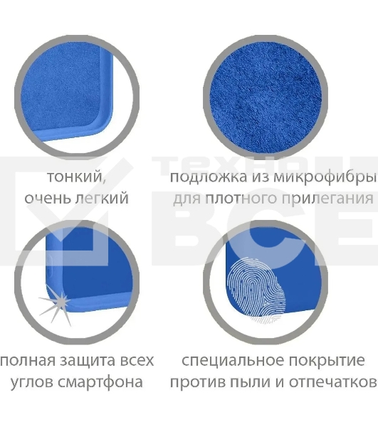 Чехол (клип-кейс) DF sOriginal-33 для Samsung Galaxy A03 Core синий