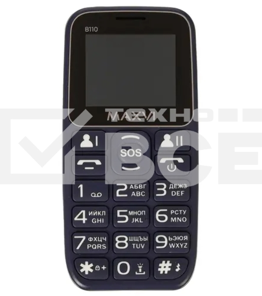 Мобильный телефон Maxvi B110 синий