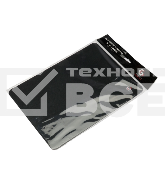 Коврик для мыши Gembird MP-35-25-BLACK, черный, 350х250х3мм, ткань+резина, пакет