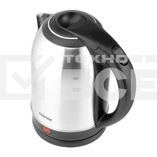 Чайник Centek CT-0037 (матовый) металл 2,0л, 2200W, большой объём, хромированная вставка