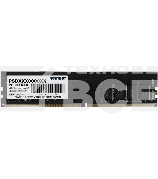 Оперативная память Patriot Signature, DDR4, 16GB (1x16 GB), 3200 MHz, CL22