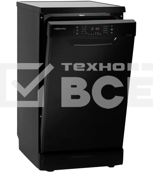 Посудомоечная машина HIBERG F48 1030 B черная