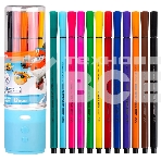 Фломастеры Deli EC150-12 Super Wings 12цв. пластиковая туба, фото 1